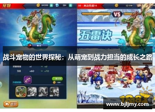 战斗宠物的世界探秘:从萌宠到战力担当的成长之路 战斗宠物的世界探秘:从萌宠到战力担当的成长之路